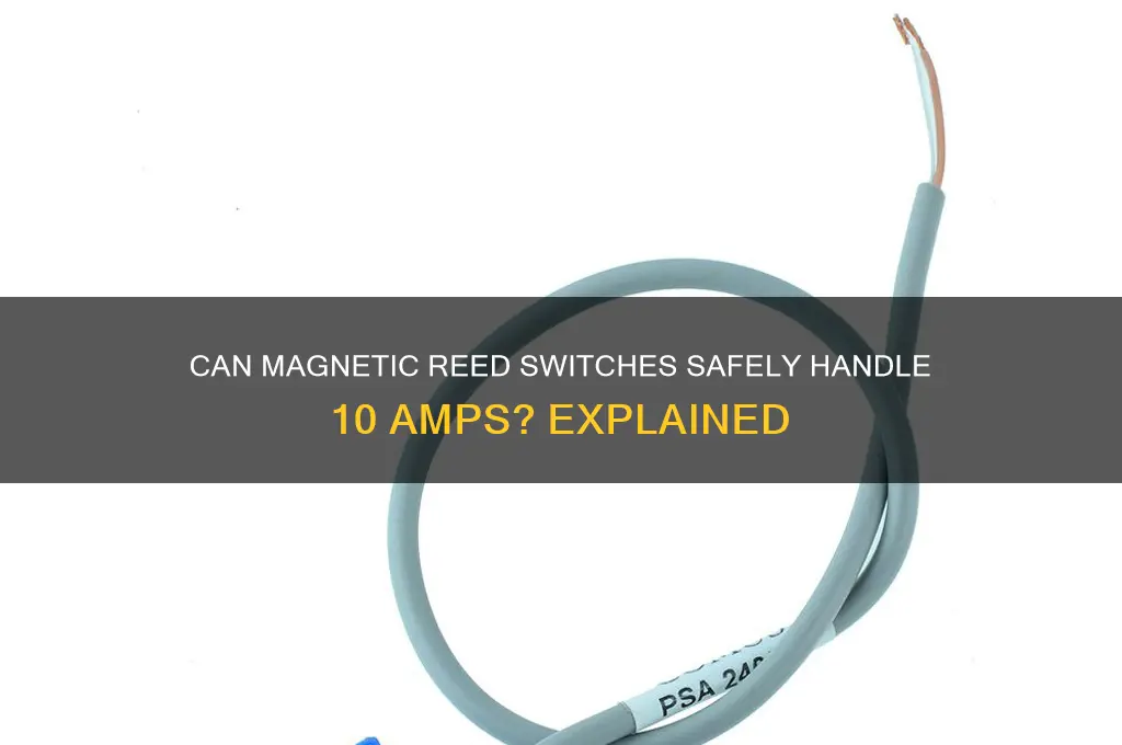 can a magnetic reed switch hanld 10 amps