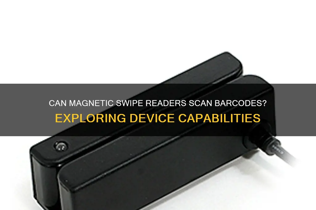 can a magnetic swipe reader scan barcodes