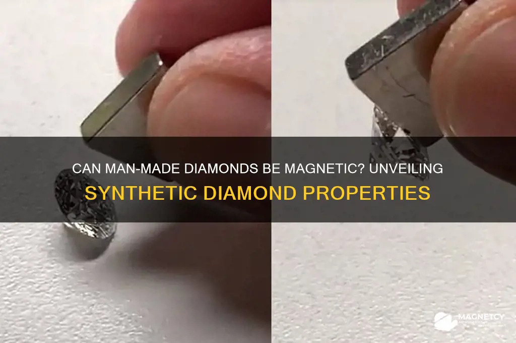 can a man mafe diamond be magnetic