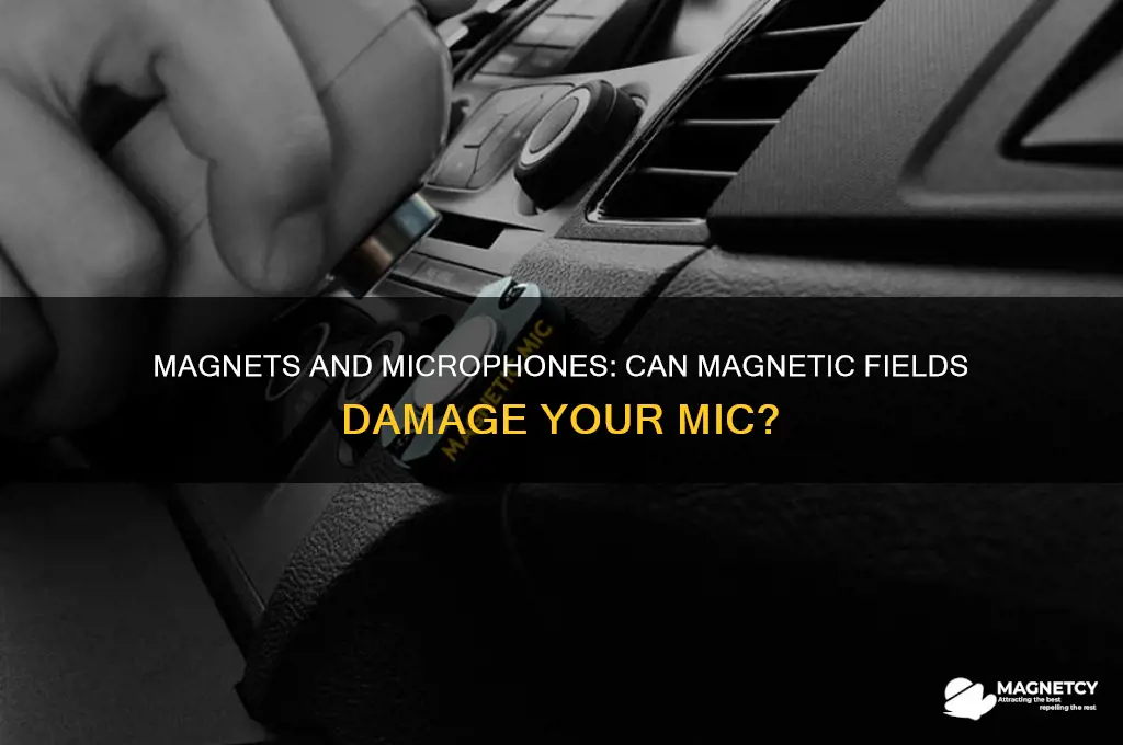 can a microphone be ruined by a magnet