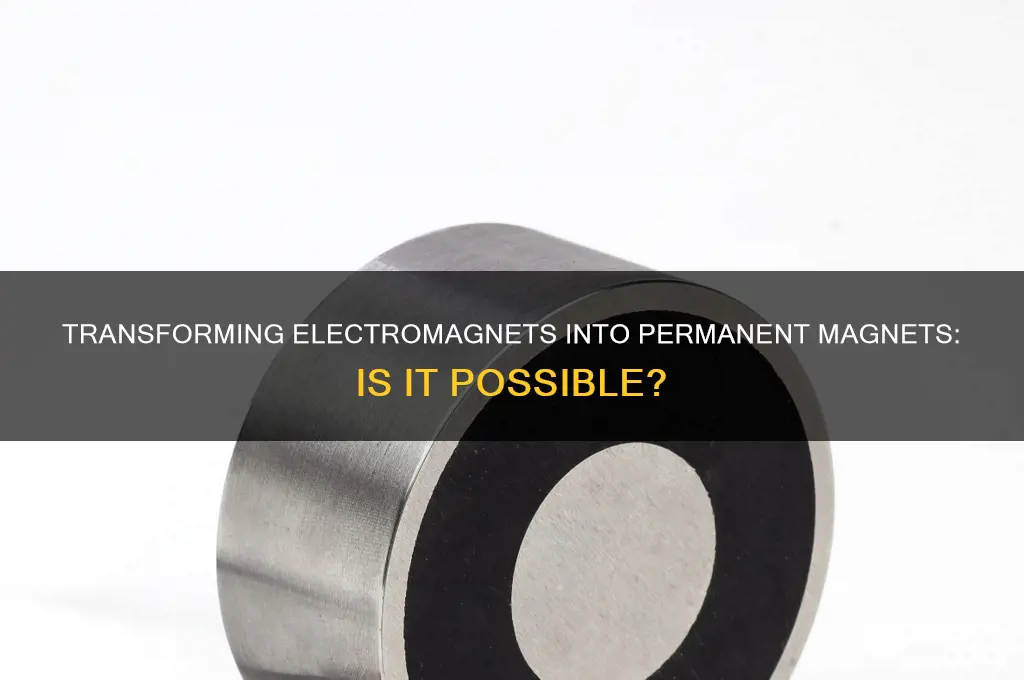 can a permanent magnet be made from an electromagnet