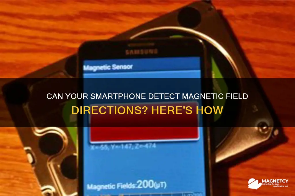can a phone detect the direction of magnetic field