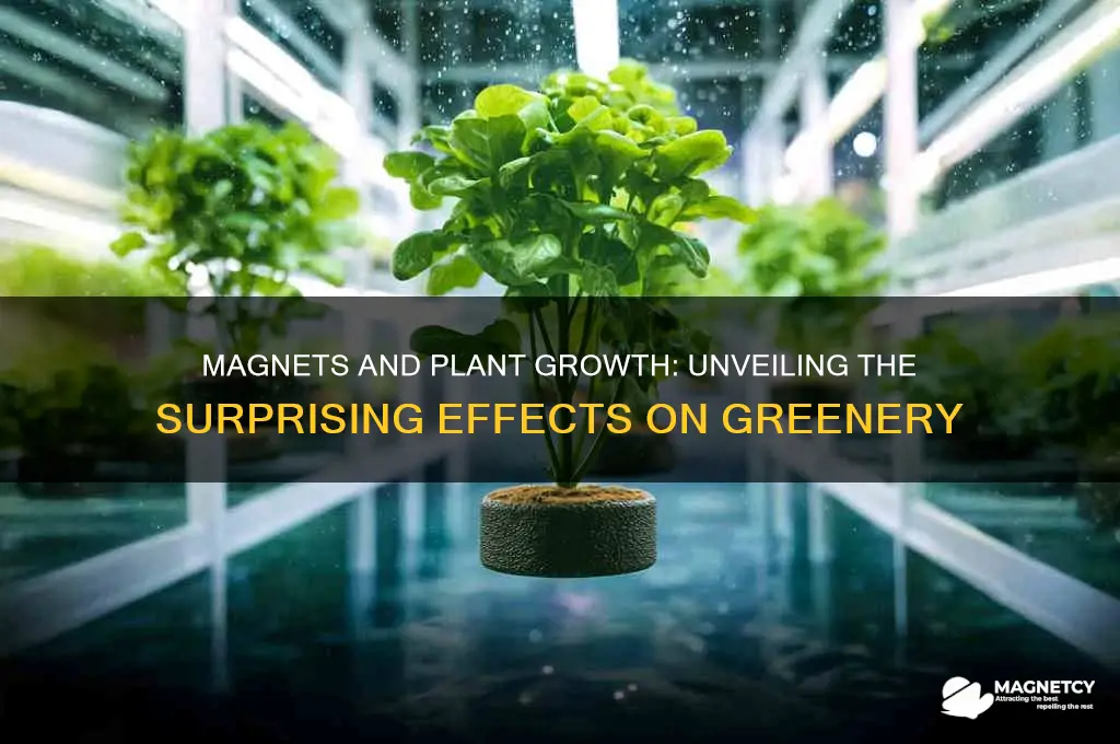 can a plant grow if there are magnets around it