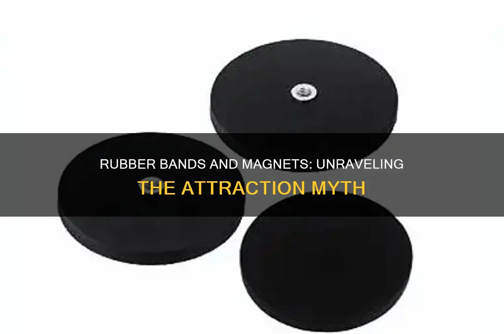 can a rubber band attract to a magnet