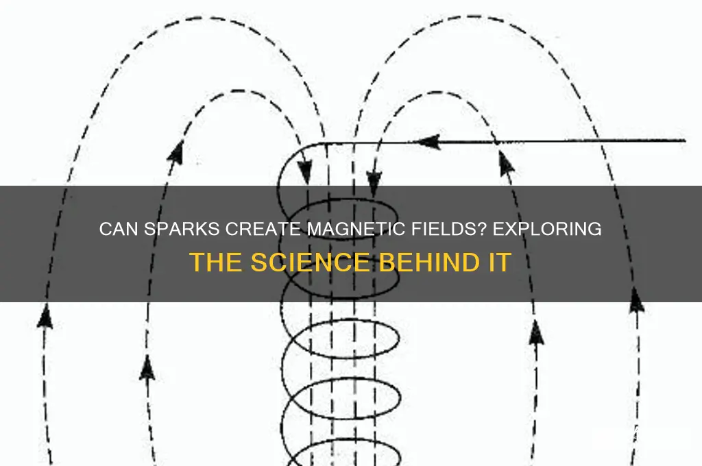 can a spark generate a magnetic field