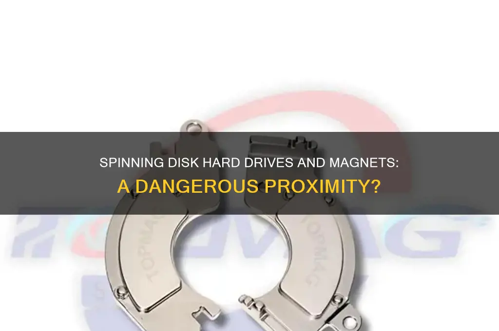 can a spinning disk hard drive get close to magnet