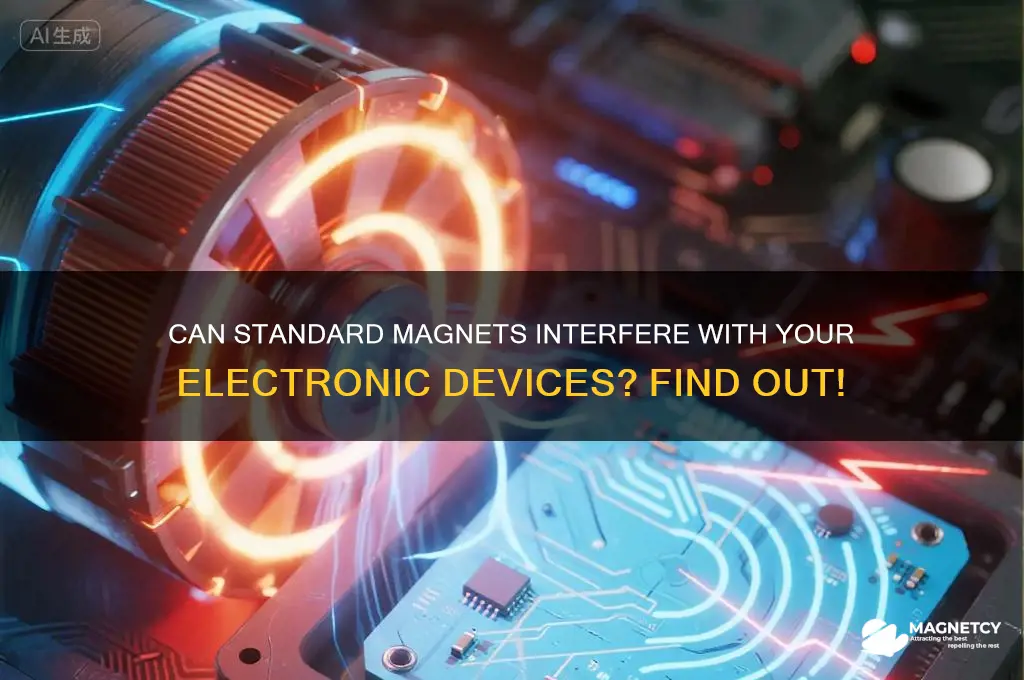 can a standard magnet mess with eletronic devices
