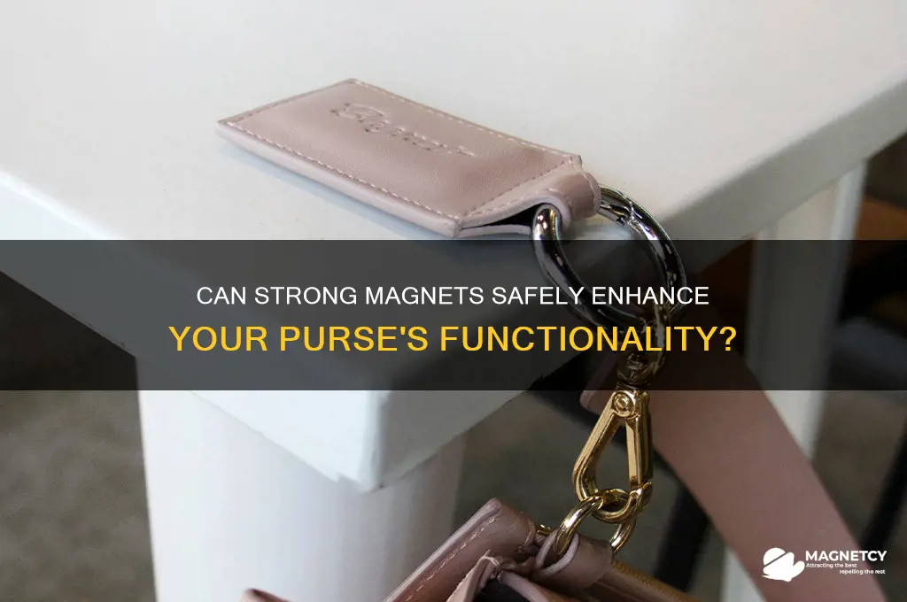can a strong magnet be added to a purse