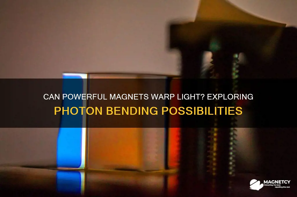 can a strong magnet bend photons