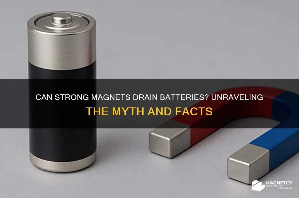 can a strong magnet empty a battery