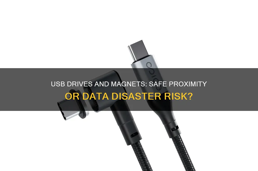 can a usb drive be near magnet