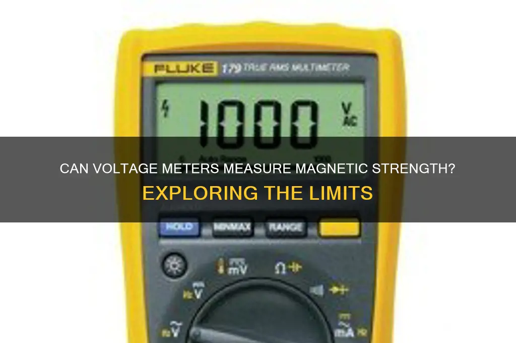 can a voltage meter measure magnetic strength