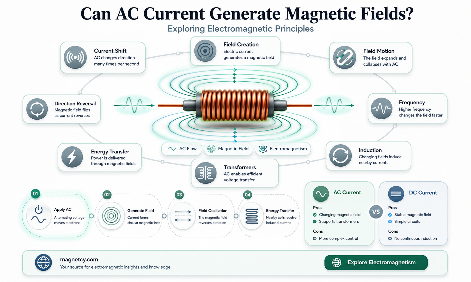 can ac current produce magnetic field