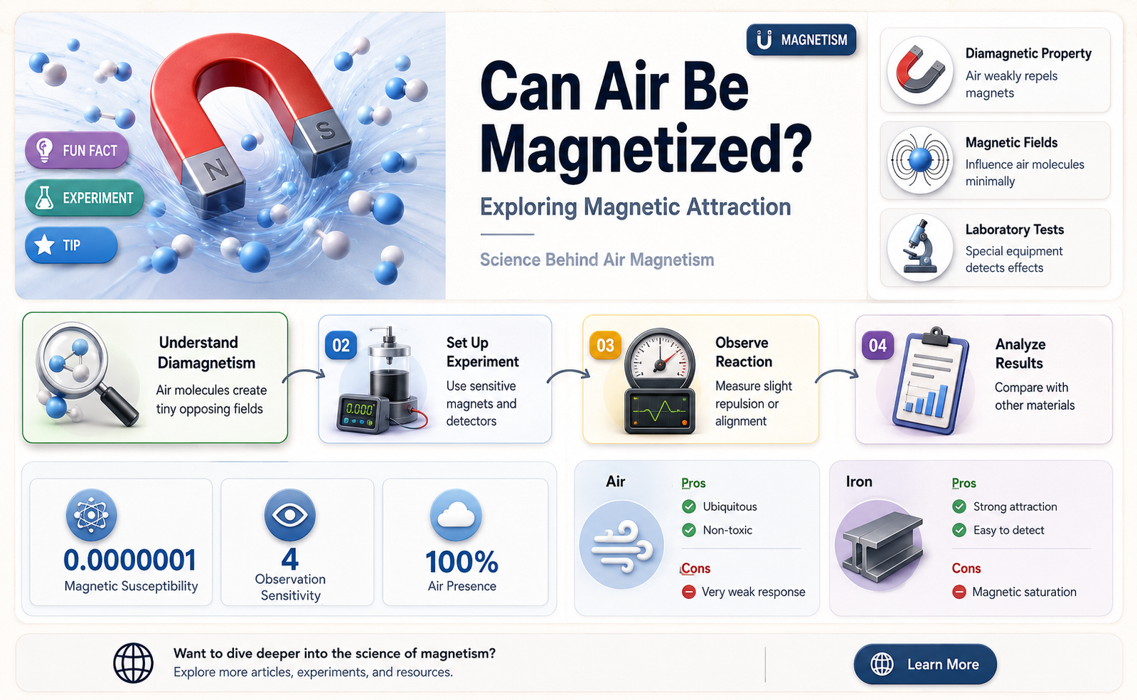 can air be attracted to a magnet