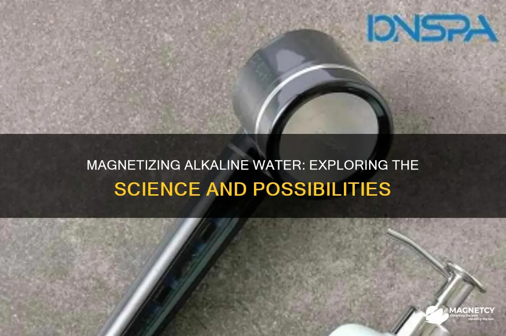 can alkaline water be magnetized