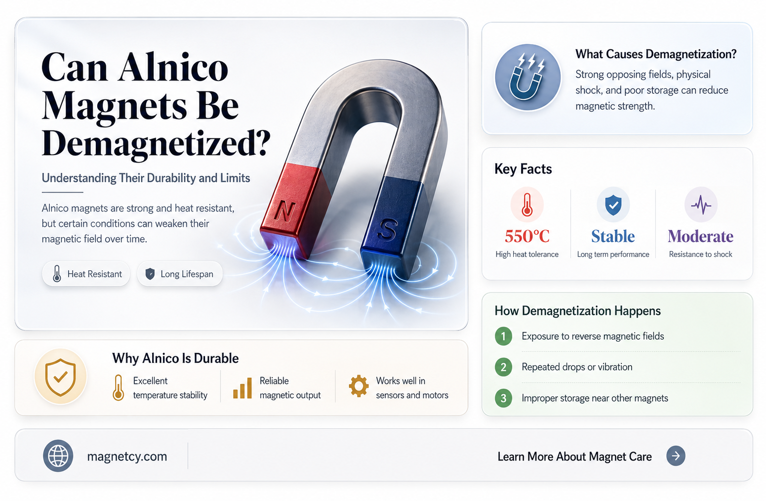 can a alnico magnet br demagetnized