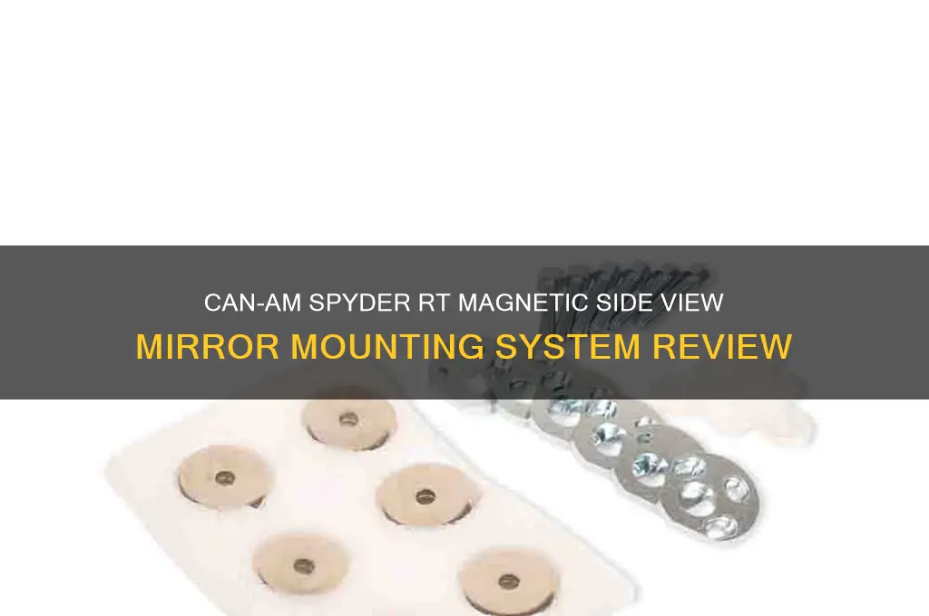 can am spyder rt magnetic side view mirror mounting system