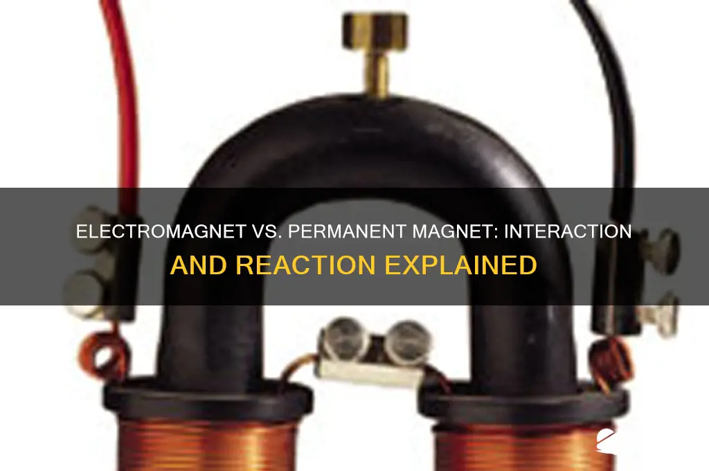 can an electromagnet react to permanent magnet