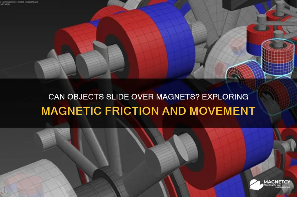 can an object slide over magnets