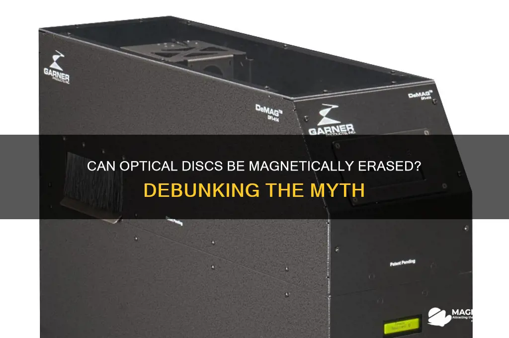 can an optical disc be magnetically erased