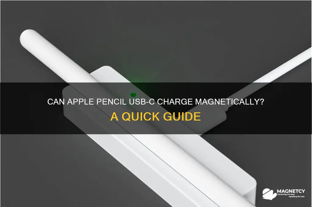 can apple pencil usb -c charge magnetically