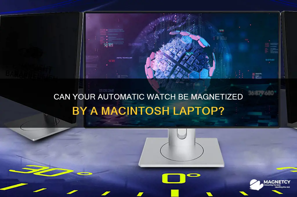 can automatic watch be magnetized by macintosh laptop
