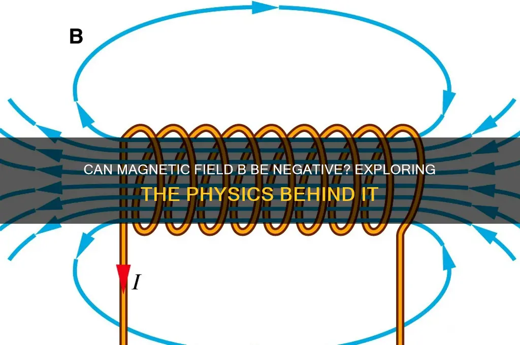 can b for magnetic field be negative