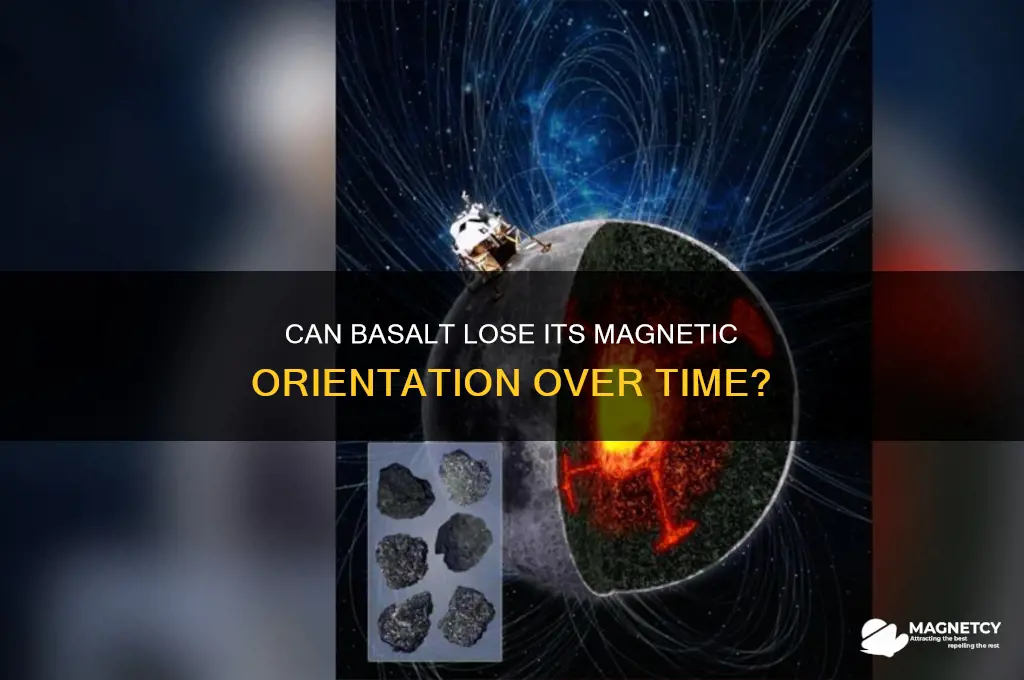 can basalt lose its magnetic orientation