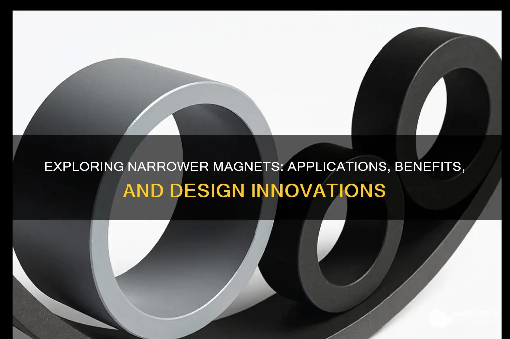can be narrower magnet