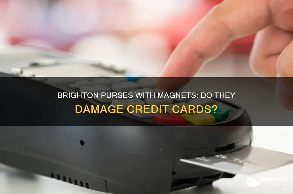 can brighton purses with magnets destroy credit cards