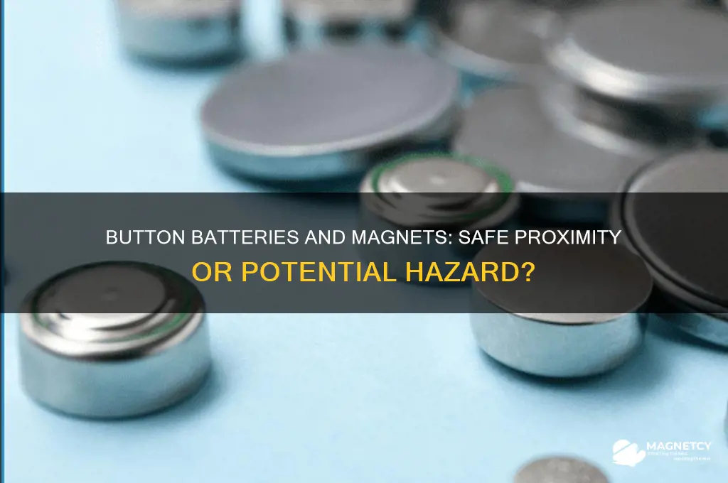 can button batteries be used near magnets