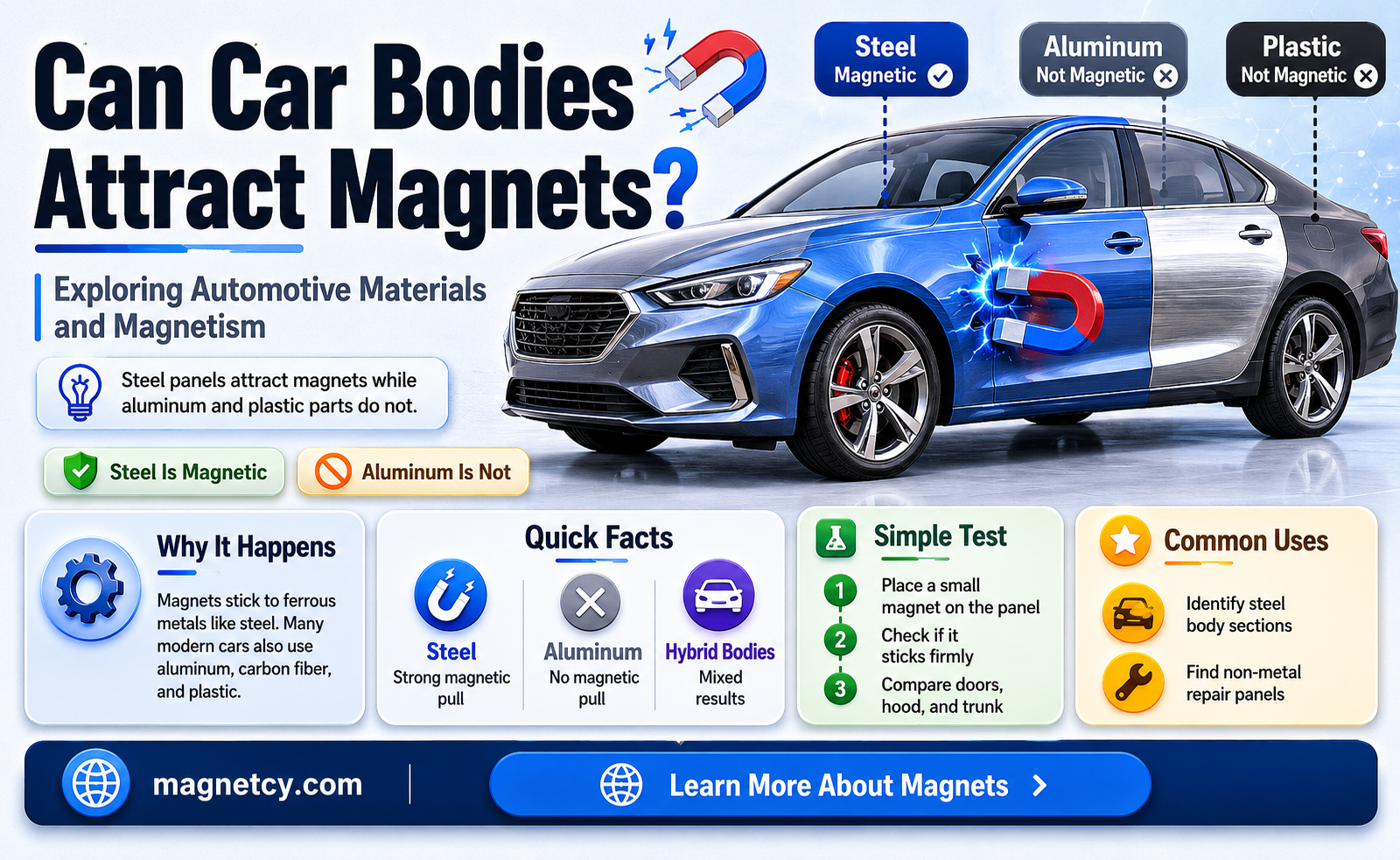 can a car body hold a magnet