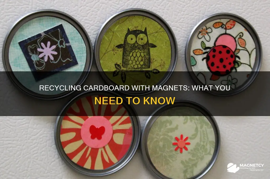 can cardboard be recycled if it contains magnets