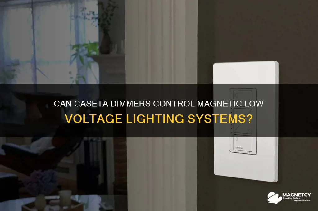 can caseta dimmer work with magnetic low voltage lighting