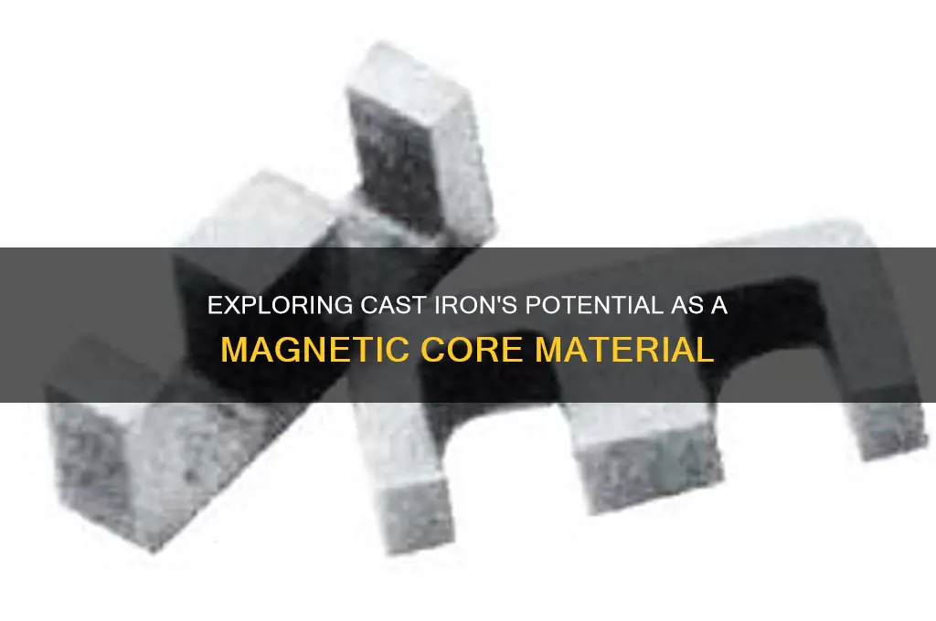 can cast iron be used for magnetic cores