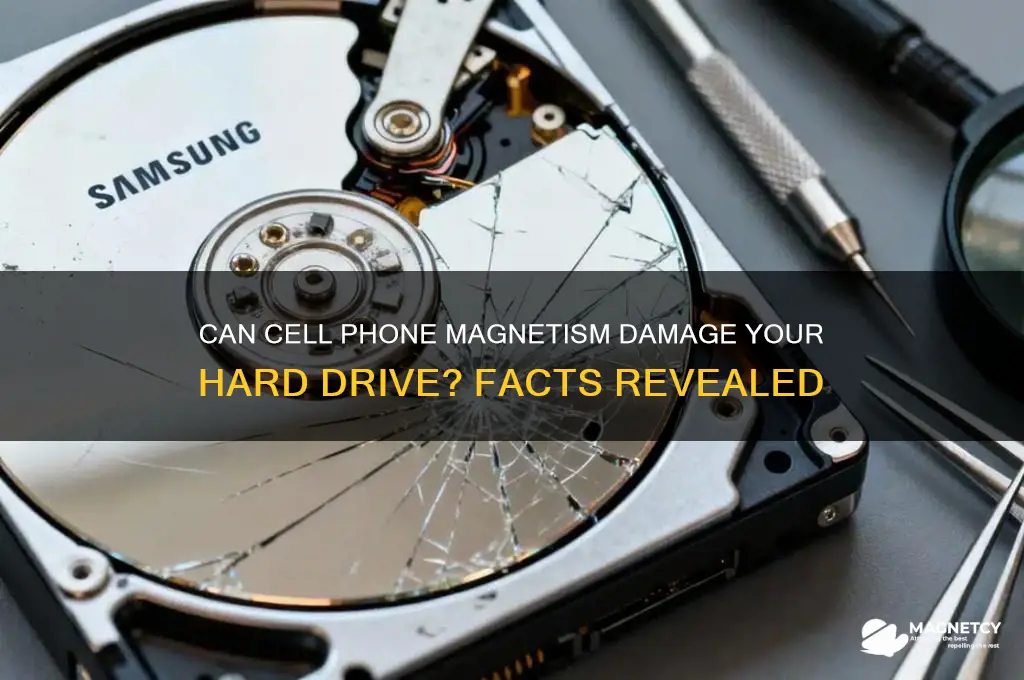 can cell phone magnetism corrupt hard drive