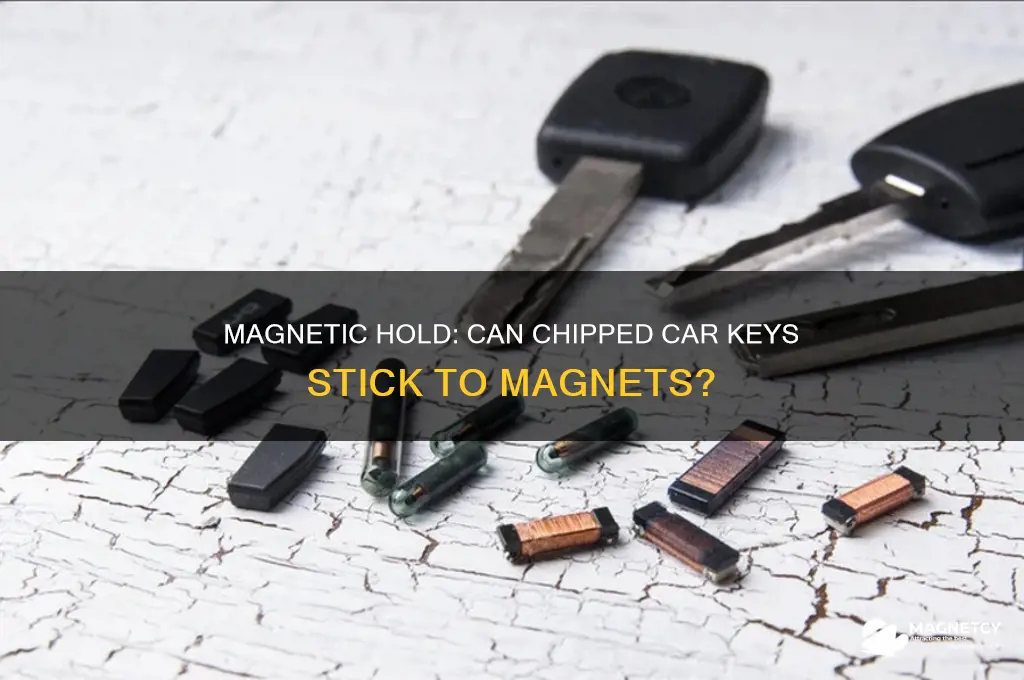 can chipped car keys be hung by a magnet