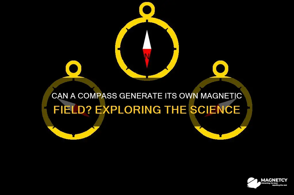 can compass form magnetic field