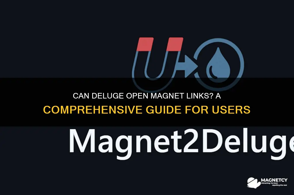 can deluge open magnet links