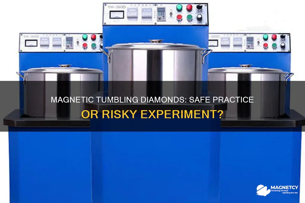 can diamonds be put in a magnetic tumbler