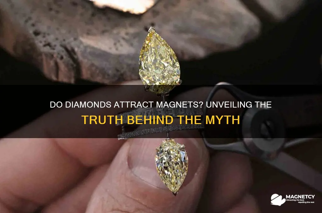 can diamonds stick to magnets