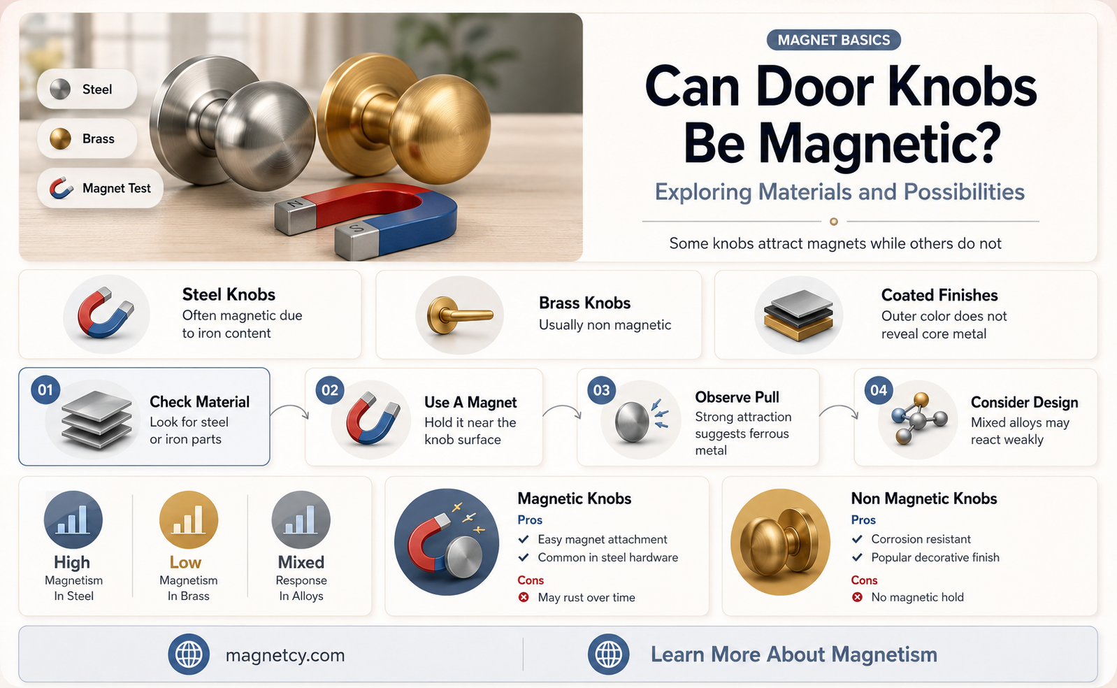 can a door knob be magnetic