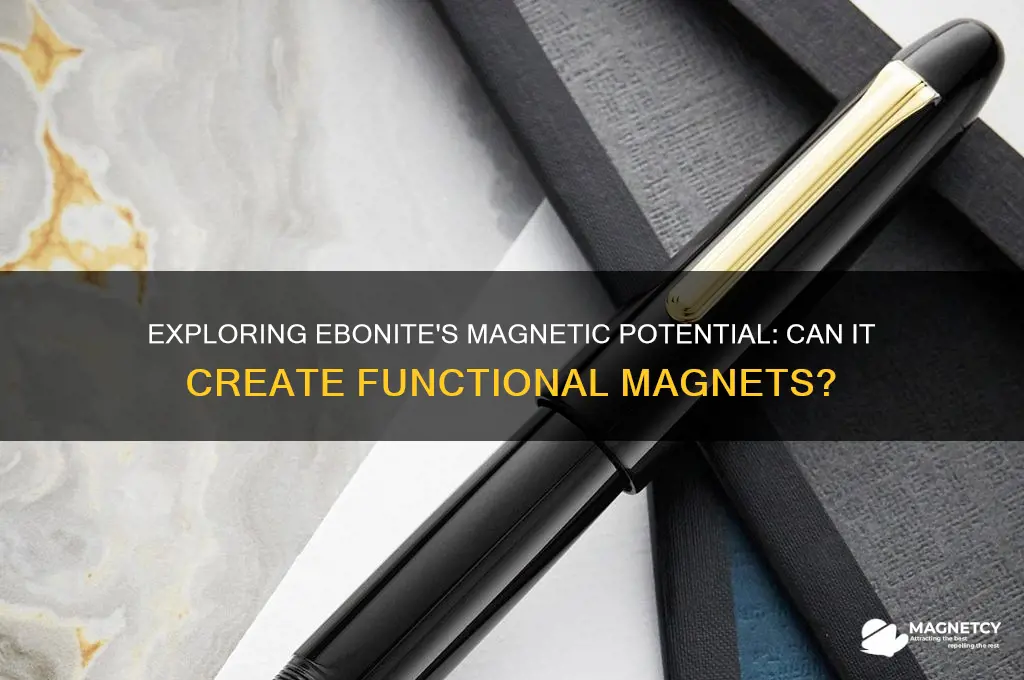 can ebonite be used to make a magnet