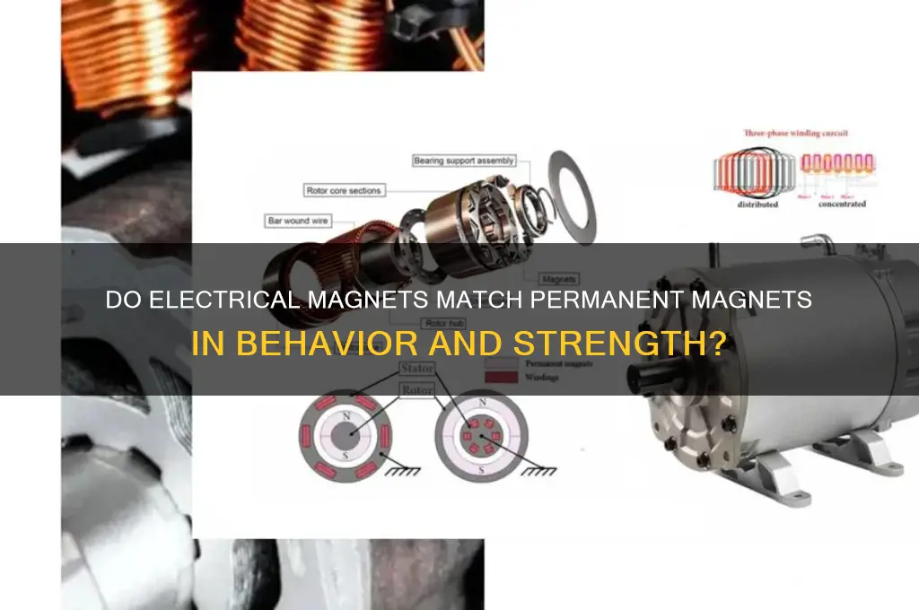 can electical magnets behave the same as permanent magnets