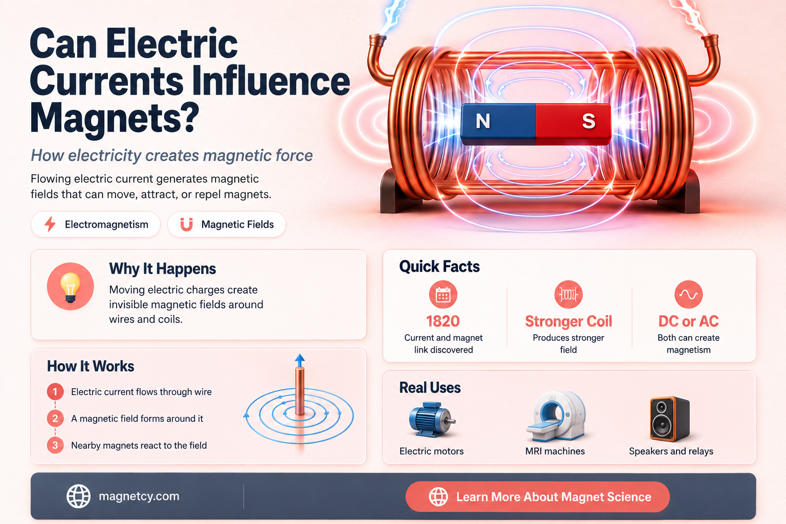 can a current move a magnet