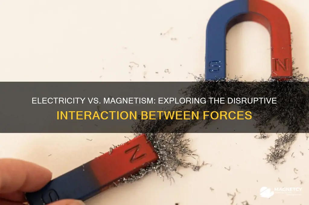 can electricity disrupt magnetism