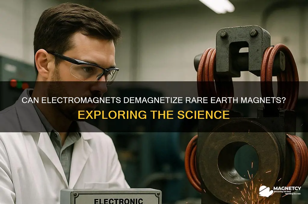 can electromagnet demagnetize rare earth magnet