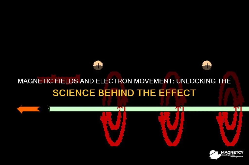 can electrons be moved by effect of magnetic field