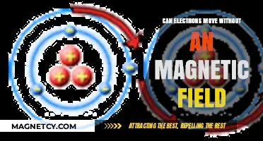 Do Electrons Move Freely Without Magnetic Field Influence?