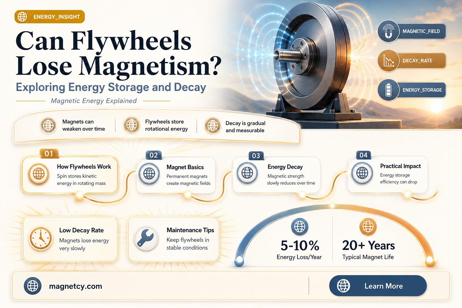 can a flywheel lose magnetism